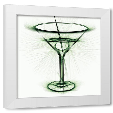 Cocktail IV White Modern Wood Framed Art Print by Bolokofsky, Ronald