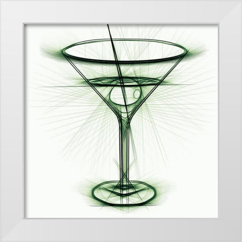 Cocktail IV White Modern Wood Framed Art Print by Bolokofsky, Ronald