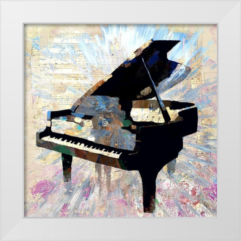 Ebony and Ivory White Modern Wood Framed Art Print by Bolokofsky, Ronald