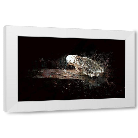 Fish Out of Water White Modern Wood Framed Art Print by Bolokofsky, Ronald