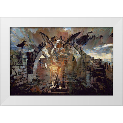 Guardian of the Gate White Modern Wood Framed Art Print by Bolokofsky, Ronald