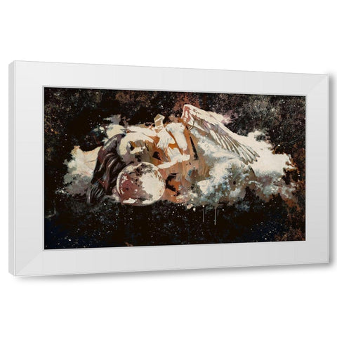 Guradian Angel White Modern Wood Framed Art Print by Bolokofsky, Ronald