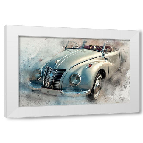 IFA Convertable I White Modern Wood Framed Art Print by Bolokofsky, Ronald