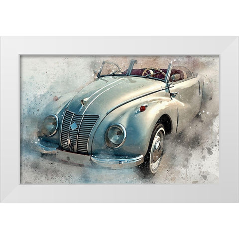 IFA Convertable I White Modern Wood Framed Art Print by Bolokofsky, Ronald