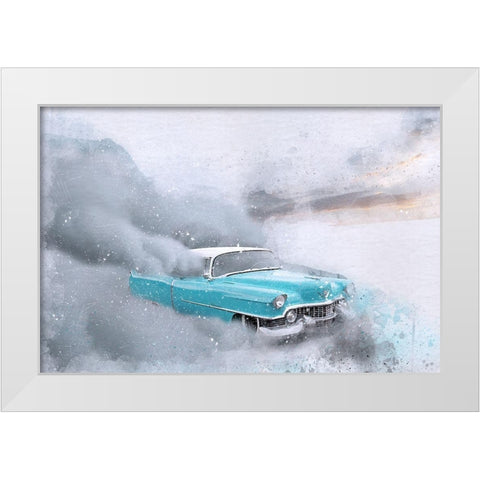 In a Cloud of Dust White Modern Wood Framed Art Print by Bolokofsky, Ronald