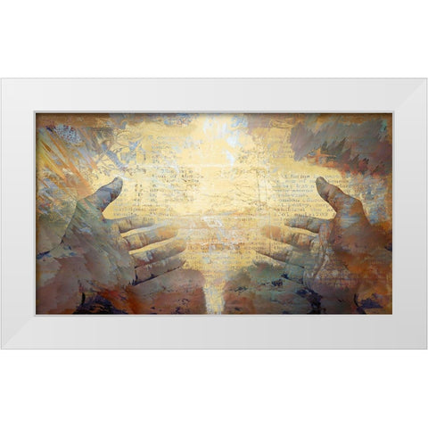 Knowlege White Modern Wood Framed Art Print by Bolokofsky, Ronald