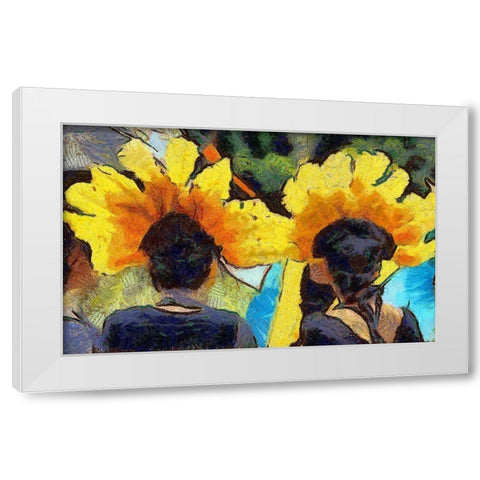 Admiration White Modern Wood Framed Art Print by Bolokofsky, Ronald