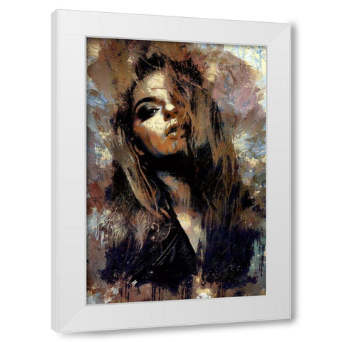 Amore White Modern Wood Framed Art Print by Bolokofsky, Ronald