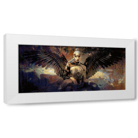 Angel In Waiting White Modern Wood Framed Art Print by Bolokofsky, Ronald