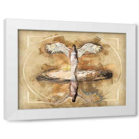 Angel of the Deep White Modern Wood Framed Art Print by Bolokofsky, Ronald