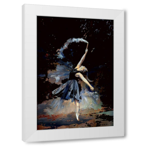 Dancing With A Flair White Modern Wood Framed Art Print by Bolokofsky, Ronald