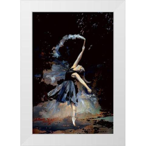 Dancing With A Flair White Modern Wood Framed Art Print by Bolokofsky, Ronald