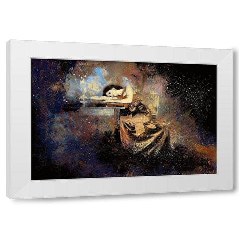 Enchantment White Modern Wood Framed Art Print by Bolokofsky, Ronald