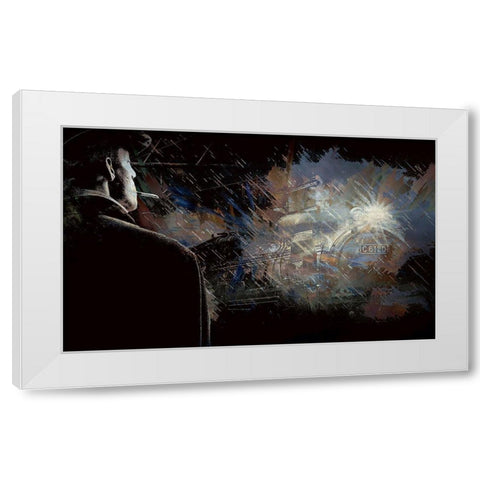 Late Arrival White Modern Wood Framed Art Print by Bolokofsky, Ronald