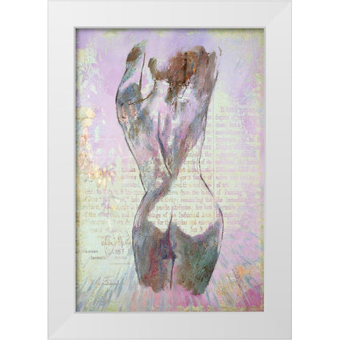 Lavender Beauty White Modern Wood Framed Art Print by Bolokofsky, Ronald