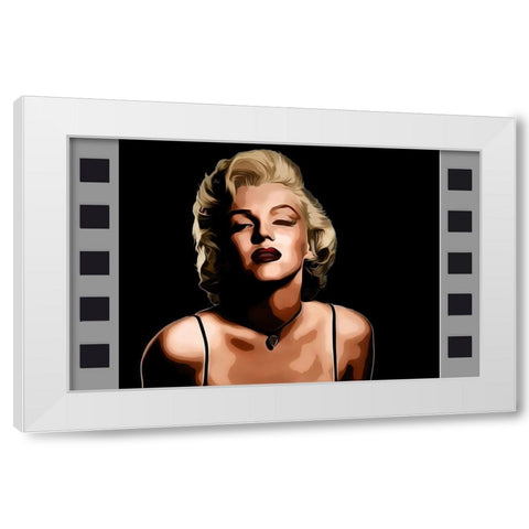 Marilyn White Modern Wood Framed Art Print by Bolokofsky, Ronald