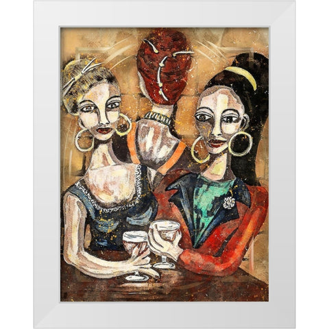 Mid Century Margaritas White Modern Wood Framed Art Print by Bolokofsky, Ronald