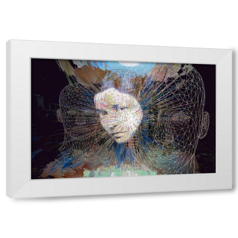 Mind Games II White Modern Wood Framed Art Print by Bolokofsky, Ronald