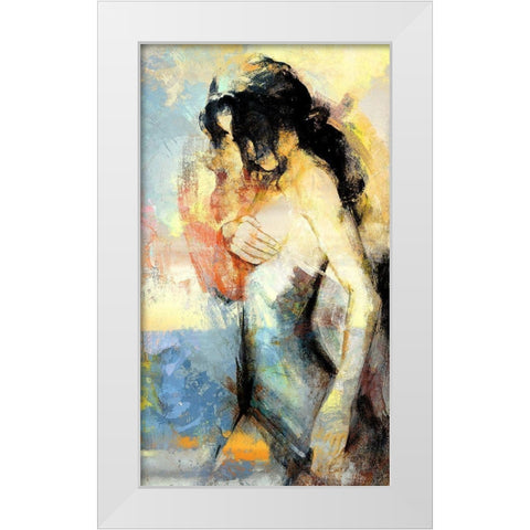 Modesty I White Modern Wood Framed Art Print by Bolokofsky, Ronald