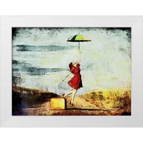 Road Trip  White Modern Wood Framed Art Print by Bolokofsky, Ronald