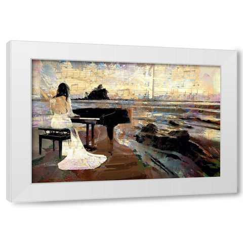 Rock Concert II White Modern Wood Framed Art Print by Bolokofsky, Ronald