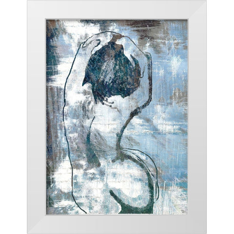 Streching Out White Modern Wood Framed Art Print by Bolokofsky, Ronald