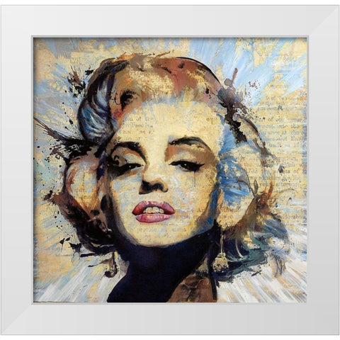 Sweet Marilyn White Modern Wood Framed Art Print by Bolokofsky, Ronald