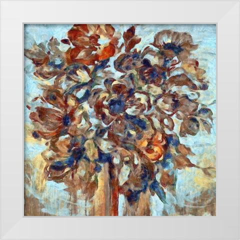 Artistic Bouquet I White Modern Wood Framed Art Print by Bolokofsky, Ronald