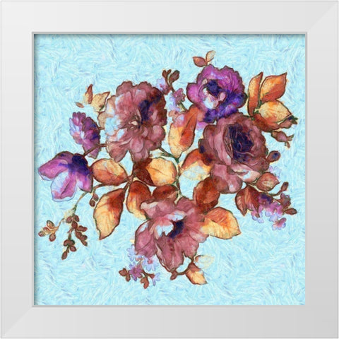 Van Goghs Garden  White Modern Wood Framed Art Print by Bolokofsky, Ronald