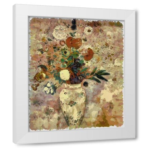 Latrecs Bouqet White Modern Wood Framed Art Print by Bolokofsky, Ronald