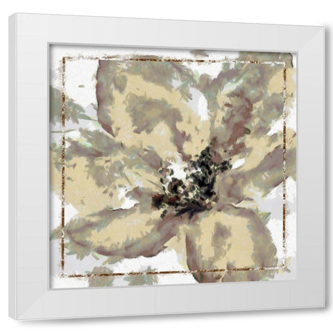 Calyx II White Modern Wood Framed Art Print by Bolokofsky, Ronald