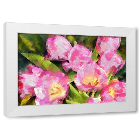 Think Pink White Modern Wood Framed Art Print by Bolokofsky, Ronald