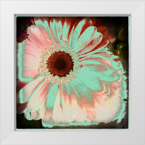 Floral Green White Modern Wood Framed Art Print by Bolokofsky, Ronald
