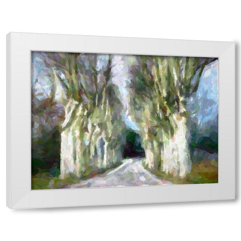 A Road Less Traveled White Modern Wood Framed Art Print by Bolokofsky, Ronald