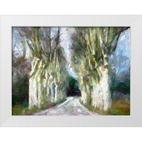 A Road Less Traveled White Modern Wood Framed Art Print by Bolokofsky, Ronald