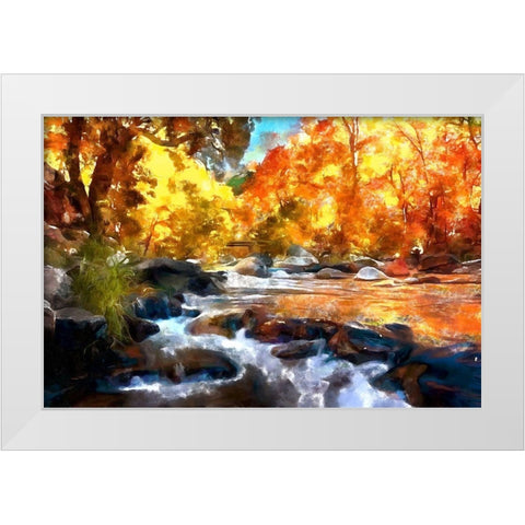 Agua Real White Modern Wood Framed Art Print by Bolokofsky, Ronald