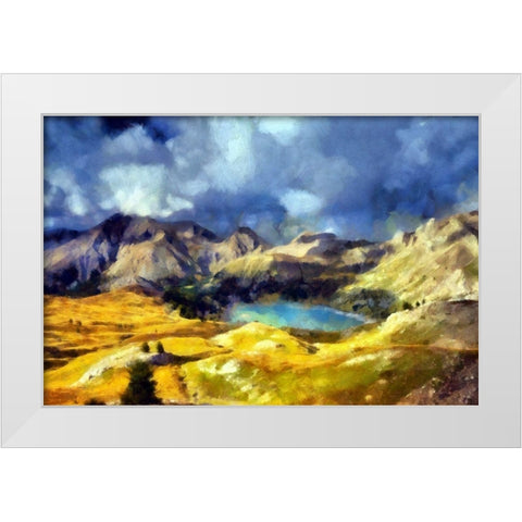 Allos Lake White Modern Wood Framed Art Print by Bolokofsky, Ronald