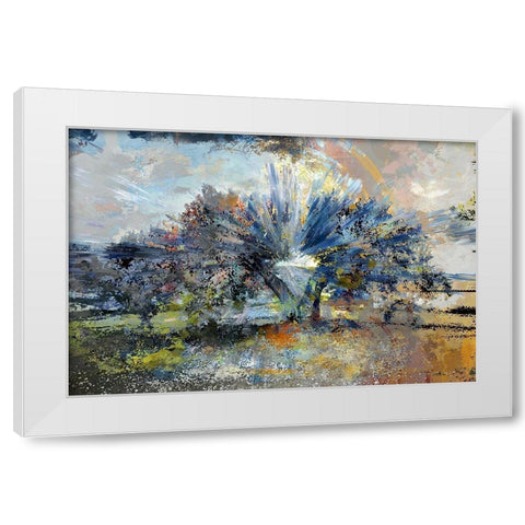Beneath the Olive Tree White Modern Wood Framed Art Print by Bolokofsky, Ronald