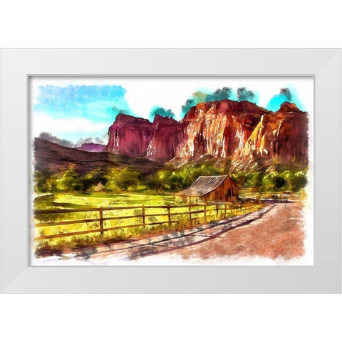 Capitol Reef White Modern Wood Framed Art Print by Bolokofsky, Ronald