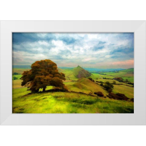 Greenery of Spring White Modern Wood Framed Art Print by Bolokofsky, Ronald