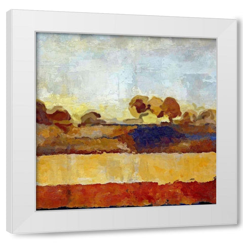 Open Field I  White Modern Wood Framed Art Print by Bolokofsky, Ronald