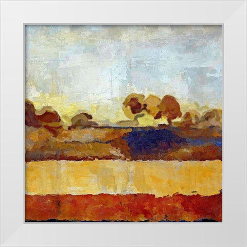 Open Field I  White Modern Wood Framed Art Print by Bolokofsky, Ronald