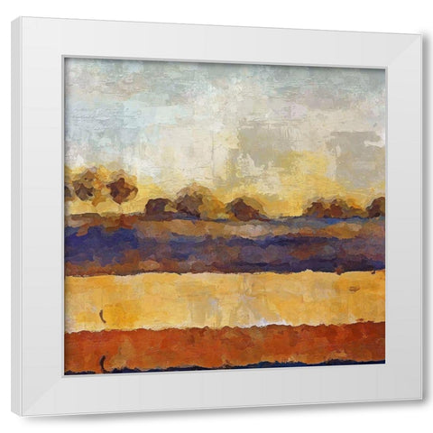 Open Field II  White Modern Wood Framed Art Print by Bolokofsky, Ronald
