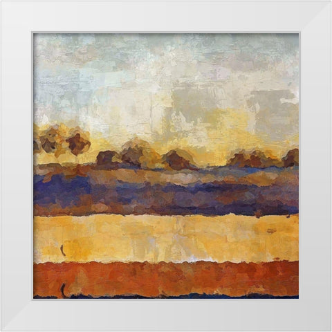 Open Field II  White Modern Wood Framed Art Print by Bolokofsky, Ronald