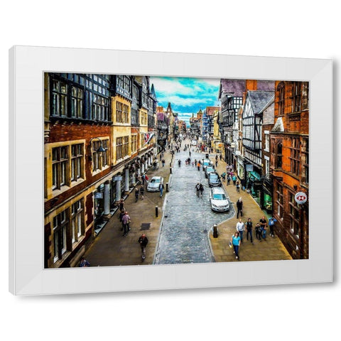 Eastgate Street  White Modern Wood Framed Art Print by Bolokofsky, Ronald