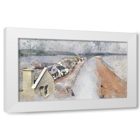 Slapton Sands White Modern Wood Framed Art Print by Bolokofsky, Ronald