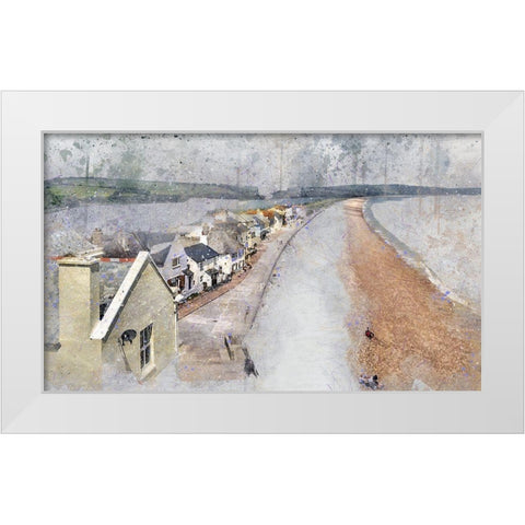Slapton Sands White Modern Wood Framed Art Print by Bolokofsky, Ronald