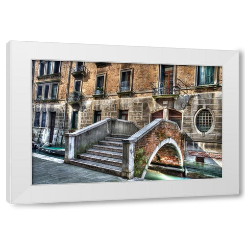 Steps To the Front Door White Modern Wood Framed Art Print by Bolokofsky, Ronald
