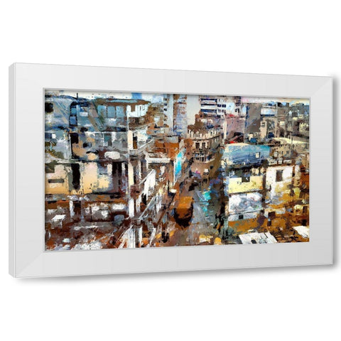 Urban Ghetto White Modern Wood Framed Art Print by Bolokofsky, Ronald