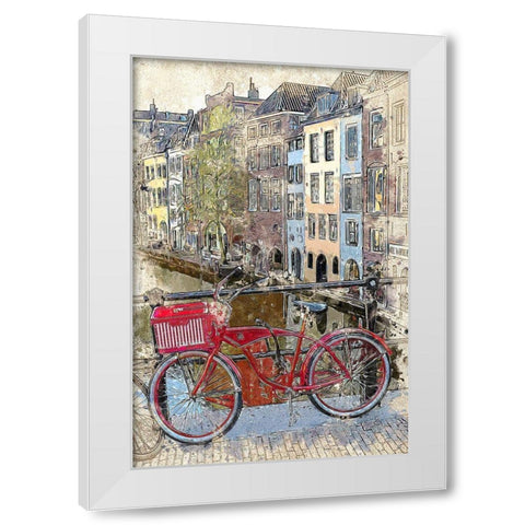 Utrecht White Modern Wood Framed Art Print by Bolokofsky, Ronald